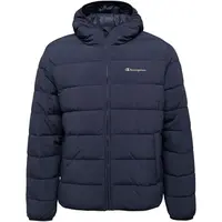 Champion HOODED Pánská zimní bunda, tmavě modrá, velikost