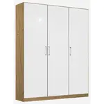 Rauch Möbel ŠATNÍ SKŘÍŇ S OTOČNÝMI DVEŘMI, dub artisan, vysoce lesklá bílá, 136/210/54 cm