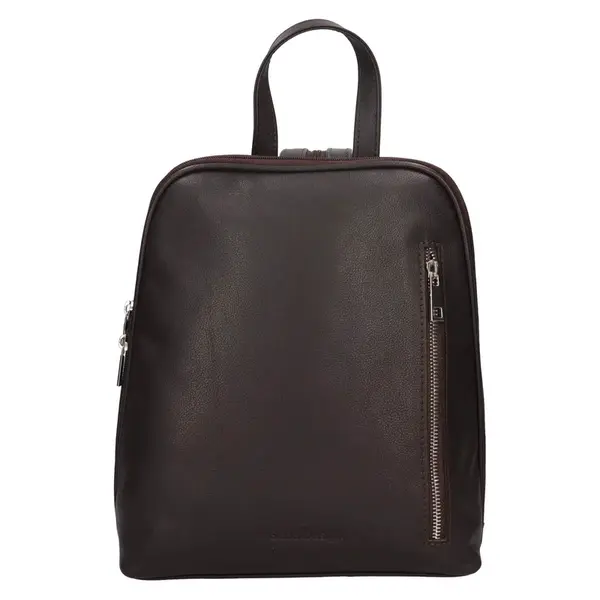 Kožený dámský batoh SendiDesign Makka - tmavo hnedá