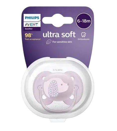 PHILIPS AVENT Philips AVENT Šidítko Ultrasoft Premium 6-18m fialová