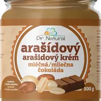 DR.NATURAL Arašídový krém s mléčnou čokoládou 500 g