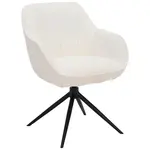 Novel ŽIDLE S PODRUČKAMI, železo, vzhled lnu, krémová