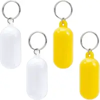 4Pcs 2 Colors ABS Plastic Floating Keychain