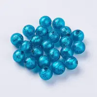 Handmade Silver Foil Lampwork Beads