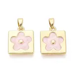 Brass with Enamel Pendants