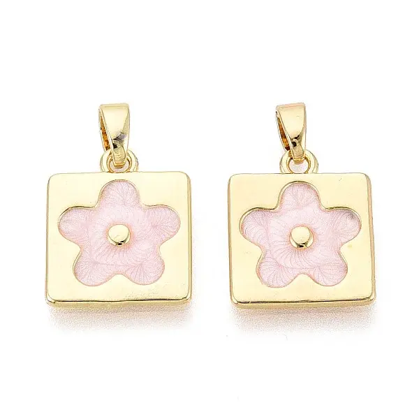 Brass with Enamel Pendants