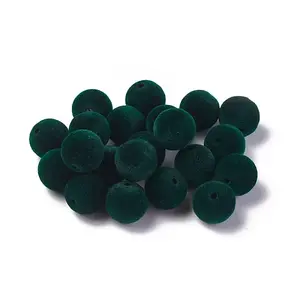Flocky Acrylic Beads