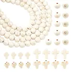 230Pcs 3 Styles Synthetic Turquoise Beads