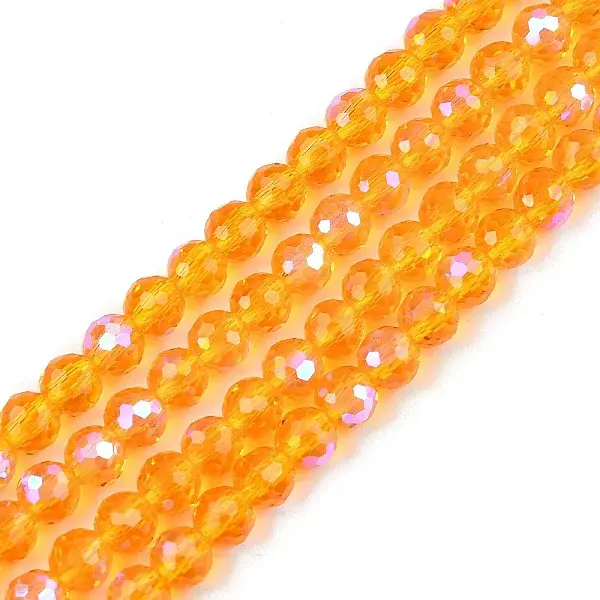 Electroplate Transparent Glass Beads
