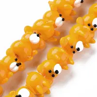 Opaque Handmade Bumpy Lampwork Beads Strands