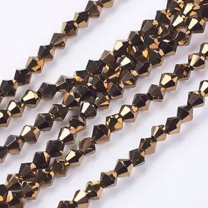 Electroplate Glass Beads Strands