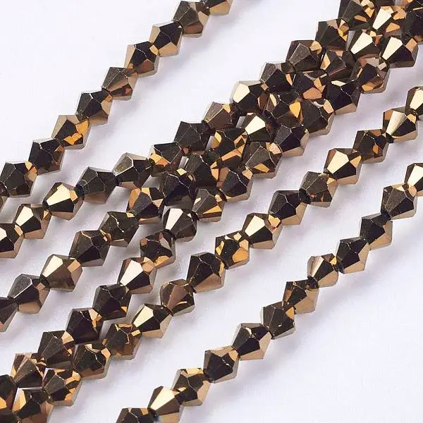 Electroplate Glass Beads Strands