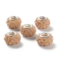 AB Color Resin Rose Flower European Beads