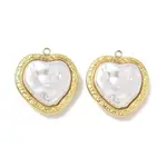 304 Stainless Steel with ABS Plastic Pearl Pendants