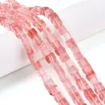 Cherry Quartz Glass Beads Strands