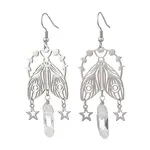 304 Stainless Steel Insects Dangle Earrings