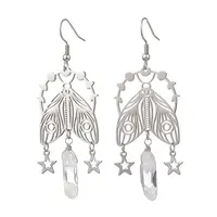 304 Stainless Steel Insects Dangle Earrings