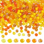 7 Strands 7 Style Electroplate Transparent & Opaque Solid Color Glass Beads Strands