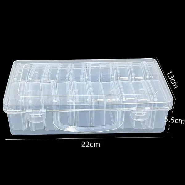 20 Slots Plastic Craft Organizer Case