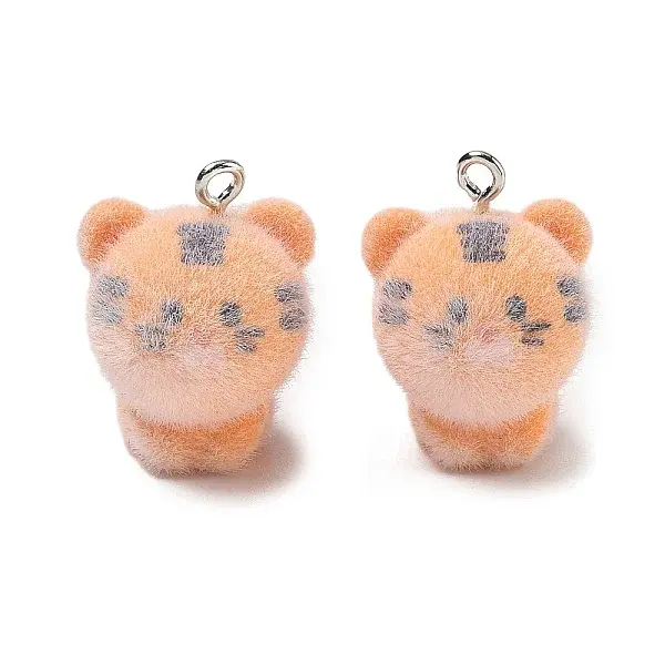 Flocking Opaque Resin Pendants