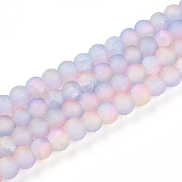 Crackle Glass Beads Strands