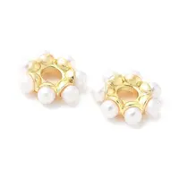 Rack Plating Flower Brass Beads