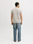 JACK & JONES Sveter 'JJHILL'  béžová / biela