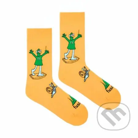 Ponožky Jů a Hele žlté CZ L (Unisex veľkosť L (veľkosť 43-46))