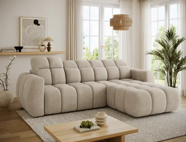 Sedací souprava Fanito Provedení: Pravá varianta, látka: Amore 18