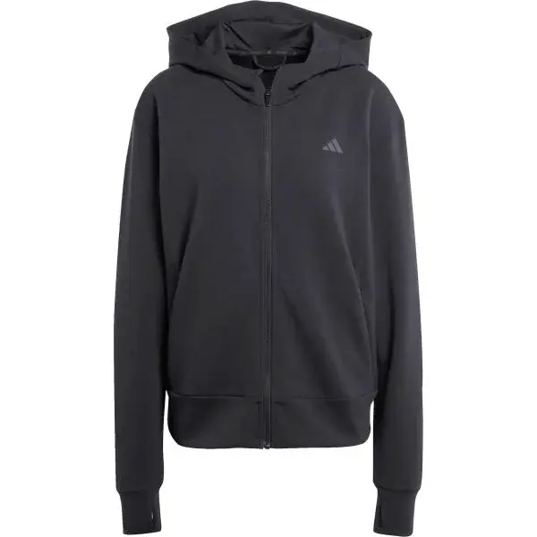 adidas D4T FZ HOODIE Dámská mikina, černá, velikost