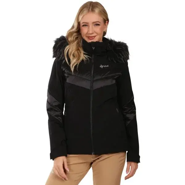 KILPI LIN Dámská lyžařská bunda, černá, velikost