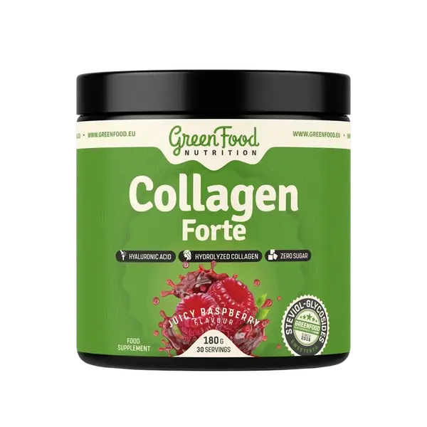 GREENFOOD NUTRITION Collagen Forte, juicy raspberry 180 g
