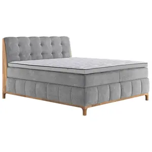 Livetastic POSTEL BOXSPRING, 180/200 cm, barvy stříbra