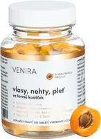 VENIRA Vlasy, nehty, pleť ve formě kostiček Meruňka 120 tablet