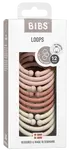 BIBS Loops Kroužky, Blush/ Woodchuck/ Ivory 12 ks