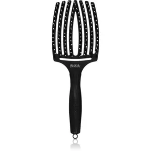 Olivia Garden Fingerbrush Combo velký plochý kartáč s nylonovými a kančími štětinami Large 1 ks