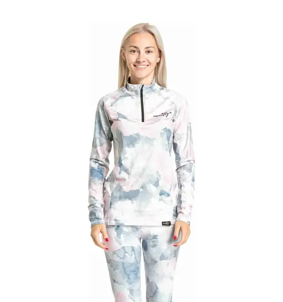 Meatfly dámské termo tričko Esme Clouds Pink | Růžová | Velikost S