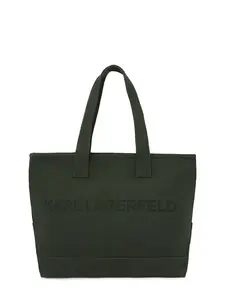 Karl Lagerfeld Shopper  tmavozelená / čierna