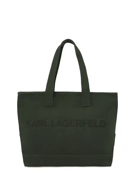 Karl Lagerfeld Shopper  tmavozelená / čierna