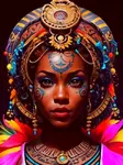 Diamantové malování Afričanka III 30x40cm