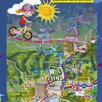 Ručně malovaná cyklomapa Zlínsko