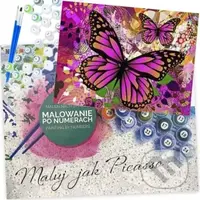 Motýli v růžovém (Malování podle čísel na plátno 40x50cm)