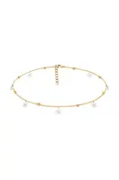 Pozlacený náhrdelník Lilou Flowers 125/34/LAN