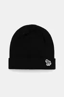 Vlněná čepice Paul Smith černá barva, M1A-383MK-TZEBRA