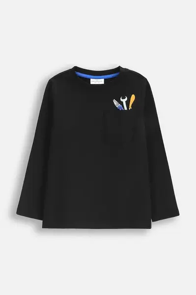 Dětské bavlněné tričko s dlouhým rukávem Coccodrillo