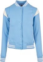 Dámská inset College Sweat Jacket clearwater/whitesand