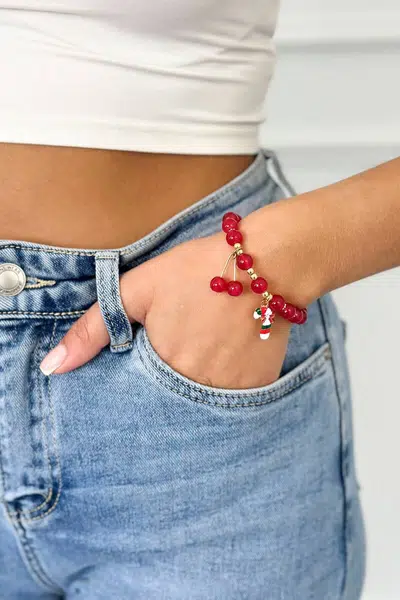 Christmas bracelet Christmas stick