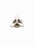 Ombre Metal decorative clothing pin propeller - brown