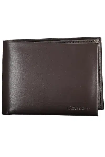 CALVIN KLEIN MEN'S WALLET BROWN