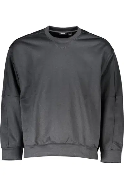 CALVIN KLEIN MEN'S BLACK ZIPLESS SWEATSHIRT